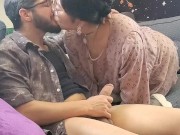 Miss Bliss Rose deepthroats Master Hannibal Thorn's cock and swallows his cum 3/16