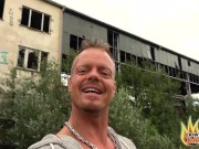 PublicSexDate - Blind Date Rooftop Hookup with Blonde Slut Harleen Van Hynten 1/16