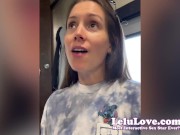 Full behind the scenes VLOG with nude JOI, bi-sexual female domination, wet cunt closeup my freshly fucked pussy - Lelu Love 11/16