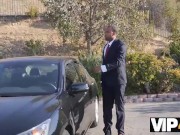 VIP4K. Black man forgets about work and fucks colleagues slutty daughter 2/16