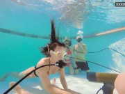 Group sex underwater with Eva Sasalka 12/16