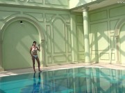 Hottest Russian and Balkan babes in swimming pool 2/16