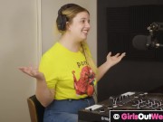 Chubby hairy lesbian Katie gets both her holes licked 8/16