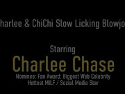 Great BJ! Cumming For Mature Cock Suckers Charlee Chase and ChiChi Medina! 1/16