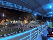 Big ass Asian GF made a homemade porn video after go karting with the BF 3/16