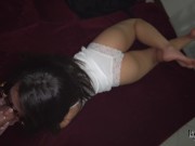 Dripping wet pussy makes him cum in 4 minutes but he keeps fucking me 2/16