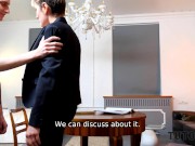 TUTOR4K. Guy steals tutors glasses and with ease seduces mature woman 7/16