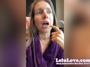 I tease my pussy through my panties, rub lotion on my soles & foot job JOI, closeup asshole & pussy masturbation - Lelu Love 10/16