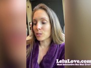 I tease my pussy through my panties, rub lotion on my soles & foot job JOI, closeup asshole & pussy masturbation - Lelu Love 12/16