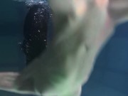 Lesbians and solo girls make out underwater 12/16