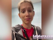 Behind the scenes vlog of BAD surprise from public dryer, curling my hair naked, twerking my ass, RV slides in - Lelu Love 5/16