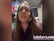 Behind the scenes vlog of BAD surprise from public dryer, curling my hair naked, twerking my ass, RV slides in - Lelu Love 6/16