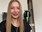 Минет лучшему другу. Лишила девственности этого скромника. Californiababe. 2/16