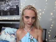 Cute Blonde Girl Next Door Sucks Landlord Big Dick To Cover Her Rent! 4/16
