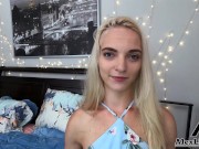 Cute Blonde Girl Next Door Sucks Landlord Big Dick To Cover Her Rent! 6/16