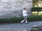 Innocent Coed Is Spotted On Campus With No Underwear 15/16