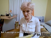 MATURE4K. Instead of listening to hot mature stud offers her quick sex 4/16