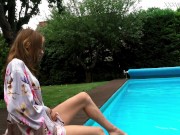 Hottest Hungarian porn babe Hermione Ganger in the pool 7/16