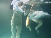 Mihalkova and Siskina and other babes underwater naked 10/16