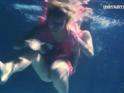 Mihalkova and Siskina and other babes underwater naked 2/16