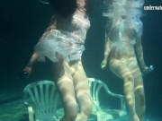 Mihalkova and Siskina and other babes underwater naked 7/16