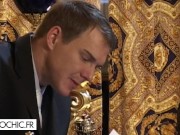 Vintage threesome and sodomy with a gorgeous secretary 1/16