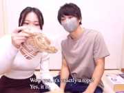縄で緊縛された彼女をバイブと種付けプレスで拘束調教 Japanese Rope Tied up Fuck - Extreme Orgasm with Restrained Bondage 5/16
