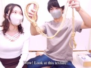 縄で緊縛された彼女をバイブと種付けプレスで拘束調教 Japanese Rope Tied up Fuck - Extreme Orgasm with Restrained Bondage 8/16