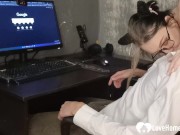 Sucking my mans hard cock like a pro 4/16