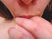 ASMR intense close up puffy nipples sucking 13/16