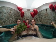 Valentine’s Day Jacuzzi Foursome in VR 3/16