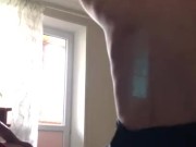 A beautiful girl gives a passionate blowjob 13/16