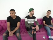 Macarena makes a casting to 3 horny dudes and bangs 'em all 3/16