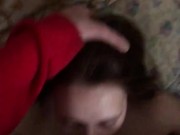 Beautiful girl passionately sucks cock 8/16