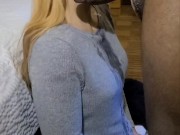 Curvy White Girl Sucking Big Black Cock End With Messy Facial 16/16