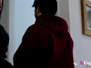 BUSTY MOMMY eats cocks in public and gets fucked by a young dude 13/16