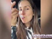Sweets & treats feast, pussy & legs spread nude JOI, flashing my ass in lingerie set, big RV breakage & more - Lelu Love 12/16