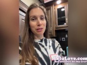 Sweets & treats feast, pussy & legs spread nude JOI, flashing my ass in lingerie set, big RV breakage & more - Lelu Love 13/16