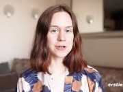 Sexy Babe Masturbates With a Glass Dildo 11/16