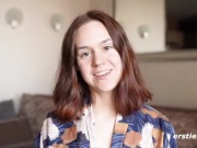 Sexy Babe Masturbates With a Glass Dildo 2/16