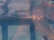 Babes swim strip and have fun underwater 8/16