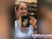 Behind the scenes of Handjob Blowjob HUGE cumshot plus daily adventure VLOGs & asshole & pussy peeking & new mug - Lelu Love 11/16