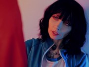 Slutty girl is playing SQUIRT game with her warden - CUT version 1/16