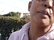 Miiana - DEFI : je me fais  baiser par un inconnu dans le parc 16/16