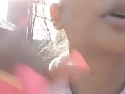 Miiana - DEFI : je me fais  baiser par un inconnu dans le parc 7/16