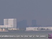 Wild Brunette Strips Nude At A Public Park 5/16