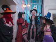 Hardcore orgy with four sexy witches and one big dick AliceBong 6/16