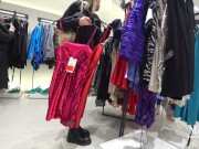 Babe gets public risky blowjob in fitting room - Close to be caught 2/16