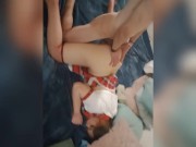 Creampied by HUGE dick while hubby films 10/16