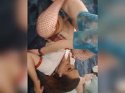 Creampied by HUGE dick while hubby films 5/16